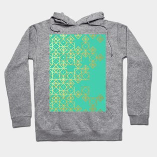 geometric mint Hoodie